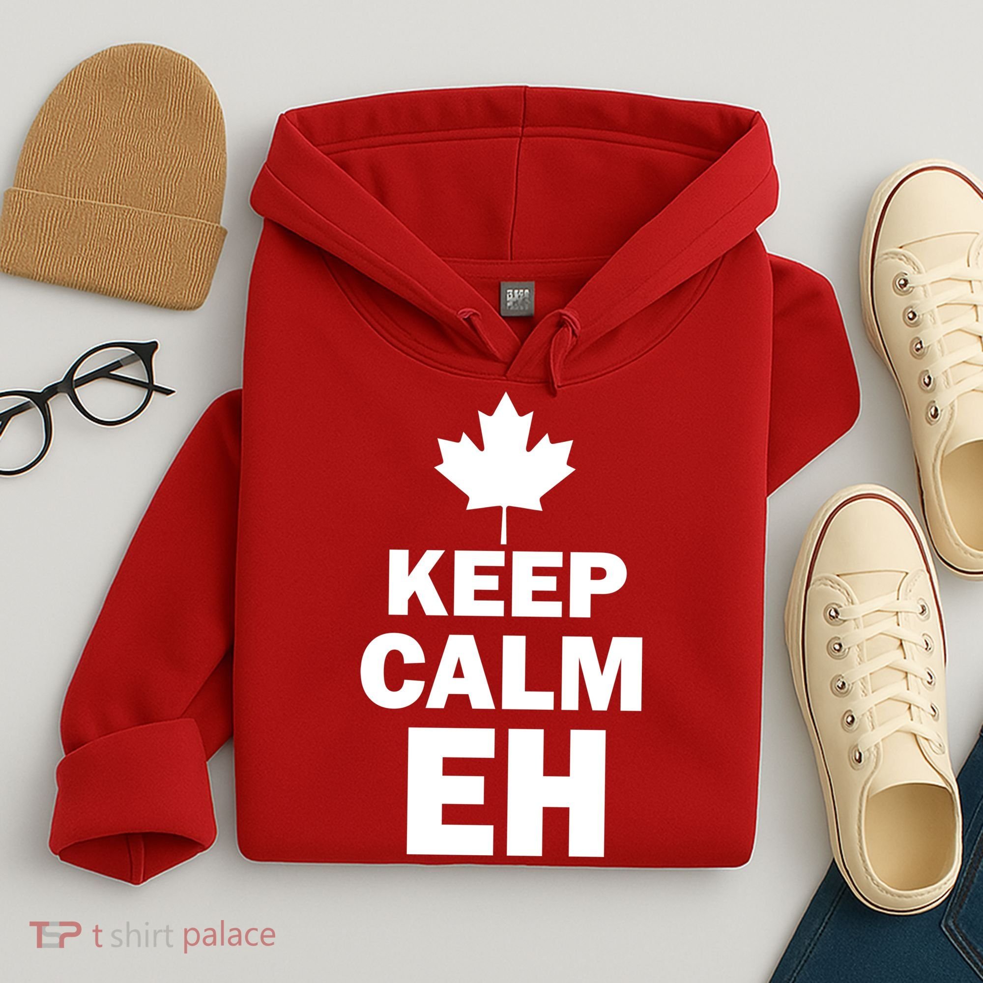 Keep Calm EH Funny Canadian  Hoodie