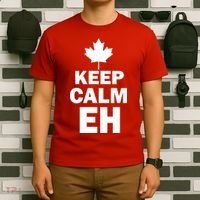 Keep Calm EH Funny Canadian  T-Shirt thumb 6