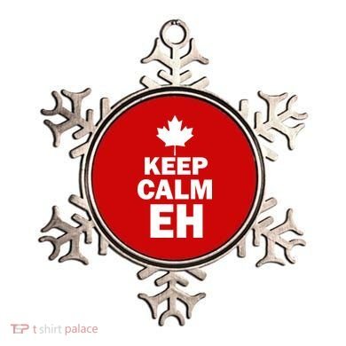 Keep Calm EH Funny Canadian  Ornament