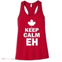 Keep Calm EH Funny Canadian  Women's Tank Top thumb 0