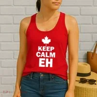 Keep Calm EH Funny Canadian  Women's Tank Top thumb 2