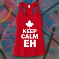 Keep Calm EH Funny Canadian  Women's Tank Top thumb 3