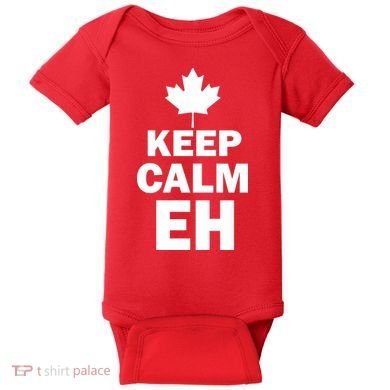 Keep Calm EH Funny Canadian  Baby Bodysuit