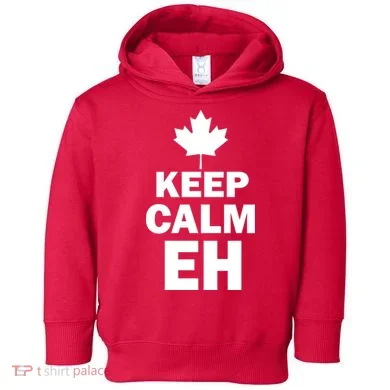 Keep Calm EH Funny Canadian  Toddler Hoodie