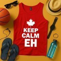 Keep Calm EH Funny Canadian  Tank Top thumb 4