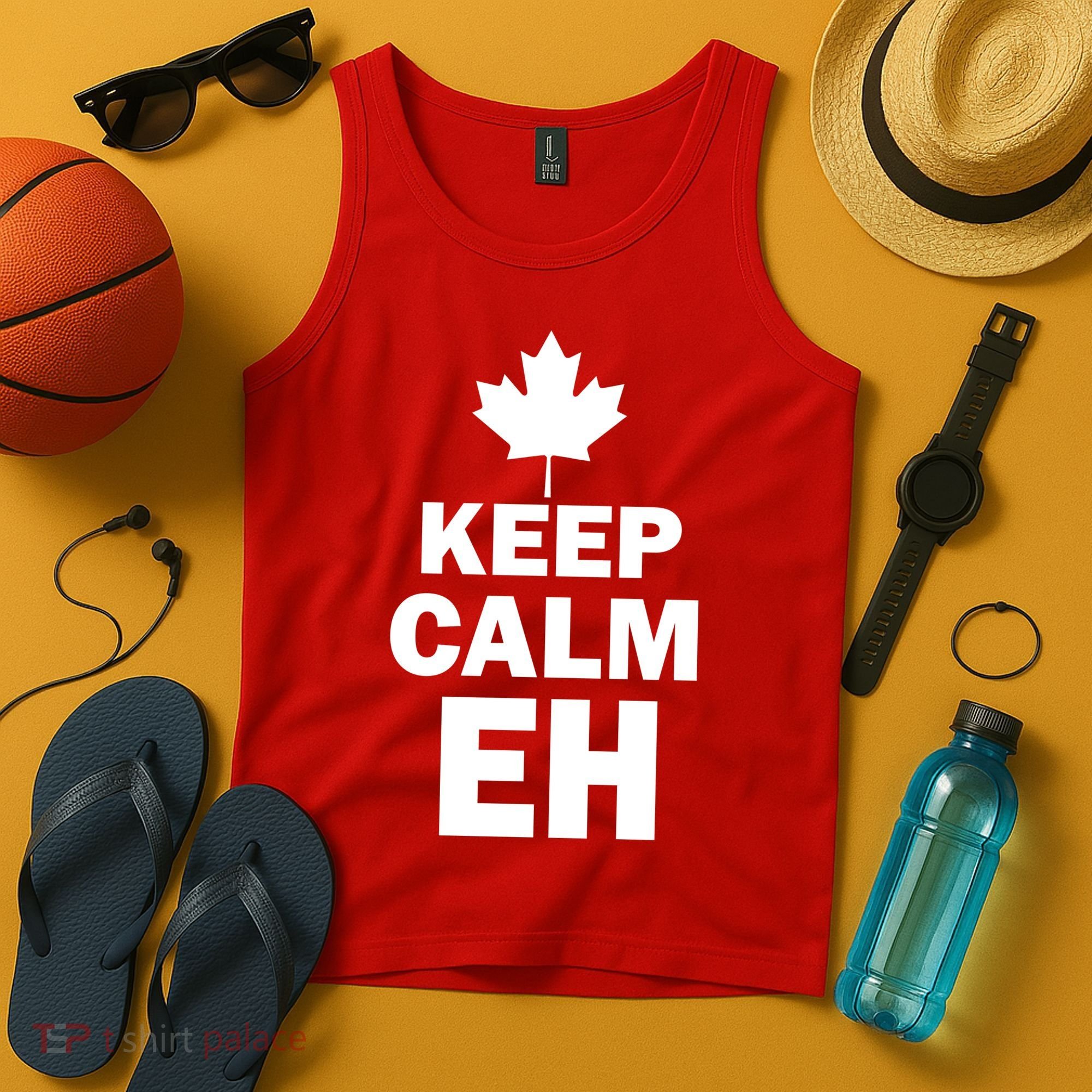 Keep Calm EH Funny Canadian  Tank Top