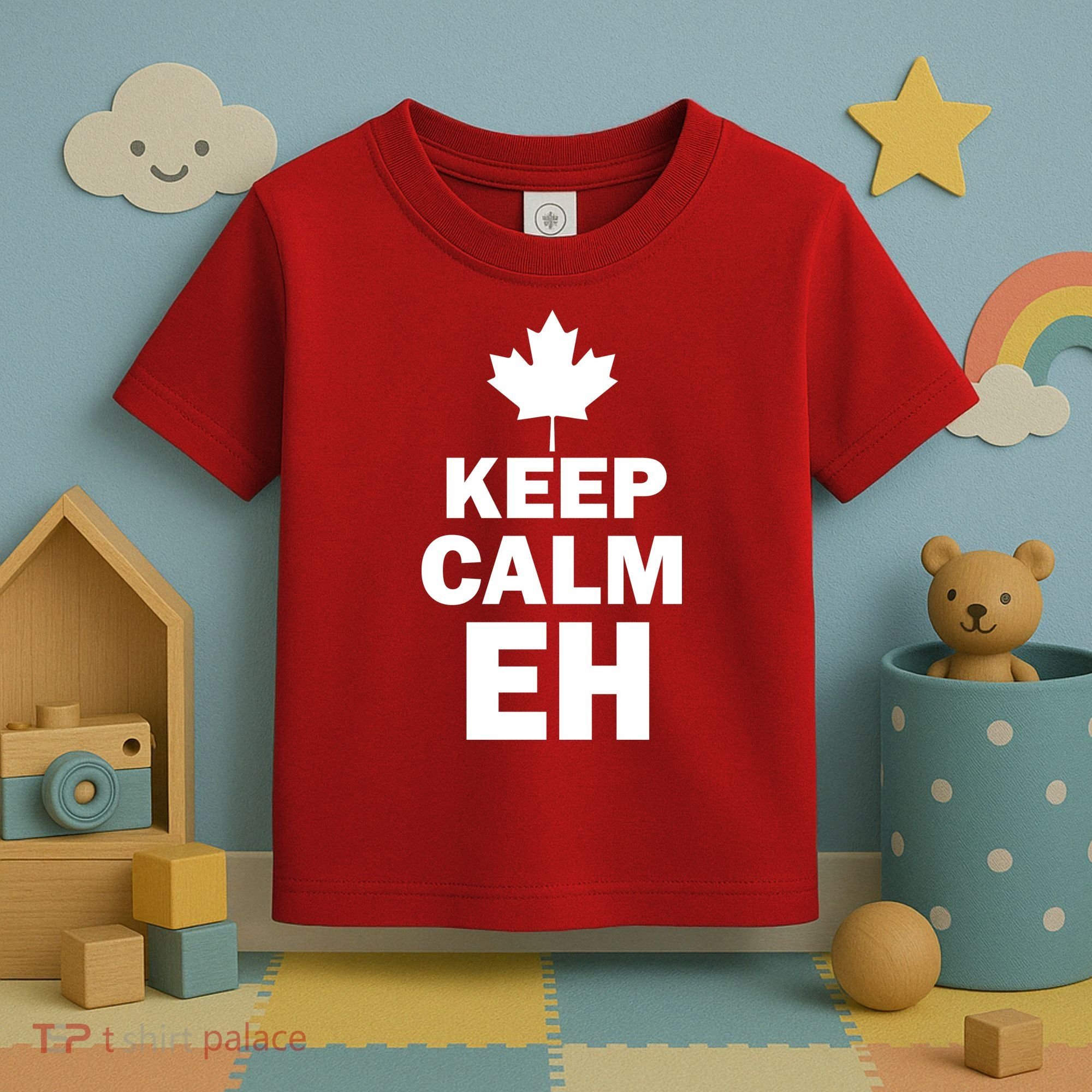 Keep Calm EH Funny Canadian  Toddler T-Shirt