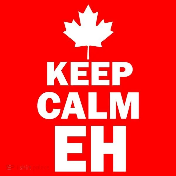 Keep Calm EH Funny Canadian  Women's Long Sleeve Shirt