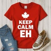 Keep Calm EH Funny Canadian  Women's T-Shirt thumb 3