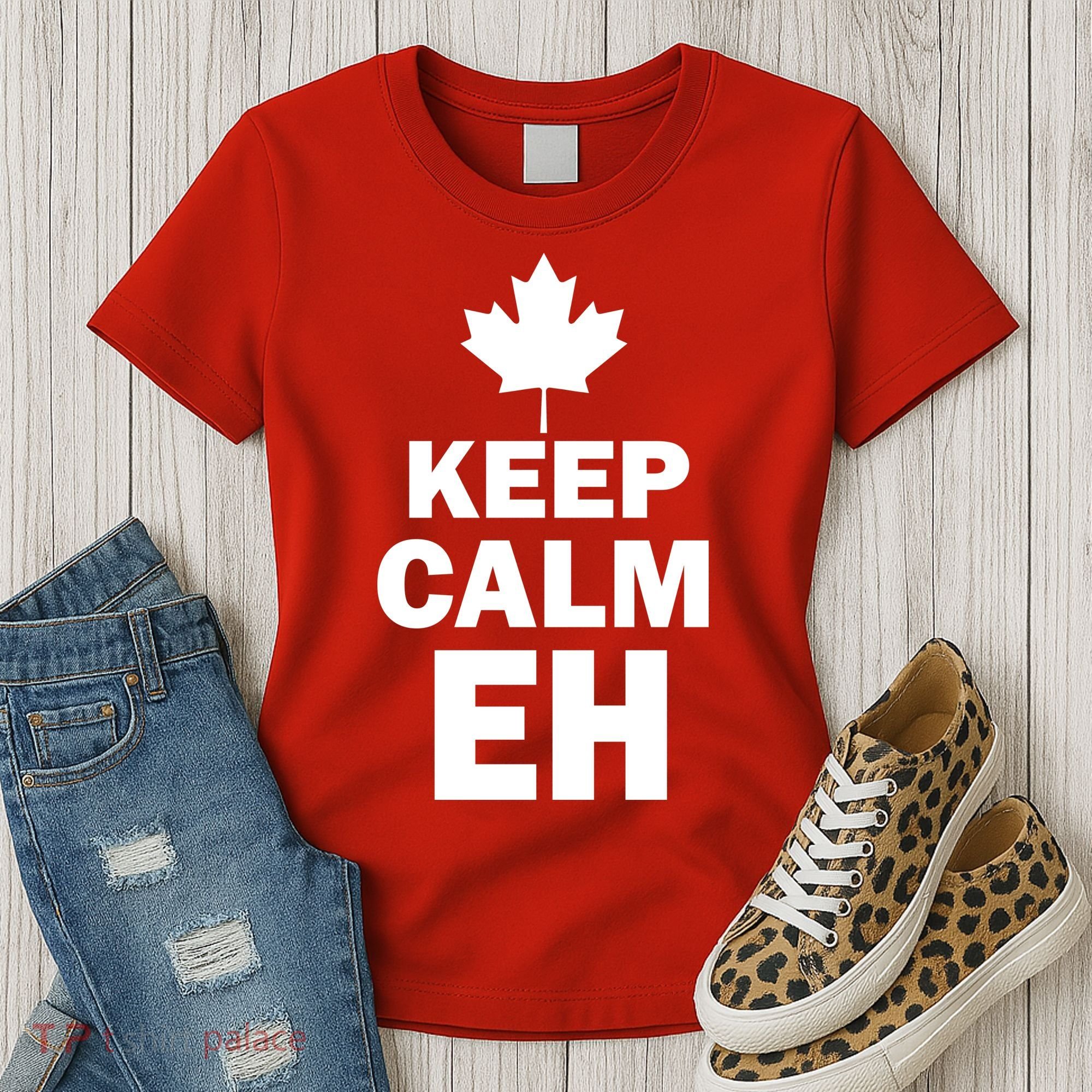 Keep Calm EH Funny Canadian  Women's T-Shirt