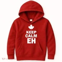 Keep Calm EH Funny Canadian  Kids Hoodie thumb 0