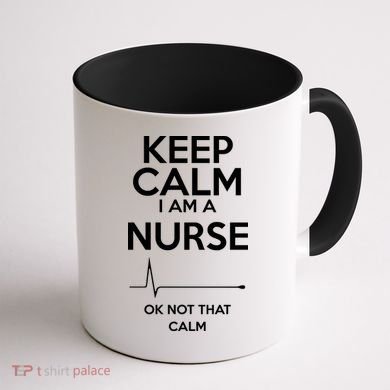 Keep Calm I Am A Nurse Pk Not That Calm Coffee Mug back