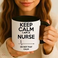 Keep Calm I Am A Nurse Pk Not That Calm Coffee Mug thumb 3