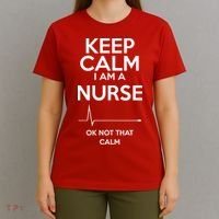 Keep Calm I Am A Nurse Pk Not That Calm T-Shirt thumb 4