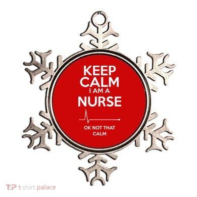 Keep Calm I Am A Nurse Pk Not That Calm Ornament