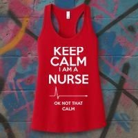 Keep Calm I Am A Nurse Pk Not That Calm Women's Tank Top thumb 3