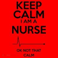 Keep Calm I Am A Nurse Pk Not That Calm Santa Hat thumb 1