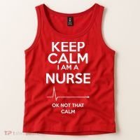 Keep Calm I Am A Nurse Pk Not That Calm Tank Top thumb 2