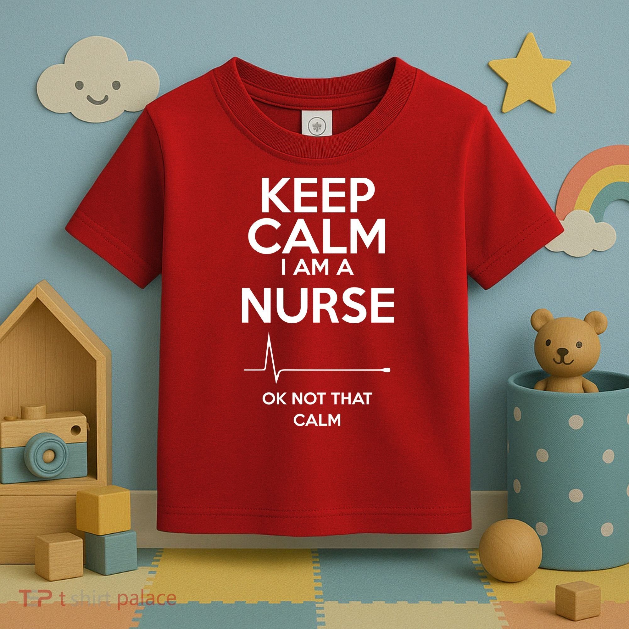 Keep Calm I Am A Nurse Pk Not That Calm Toddler T-Shirt