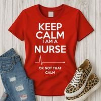 Keep Calm I Am A Nurse Pk Not That Calm Women's T-Shirt thumb 3