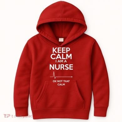 Keep Calm I Am A Nurse Pk Not That Calm Kids Hoodie