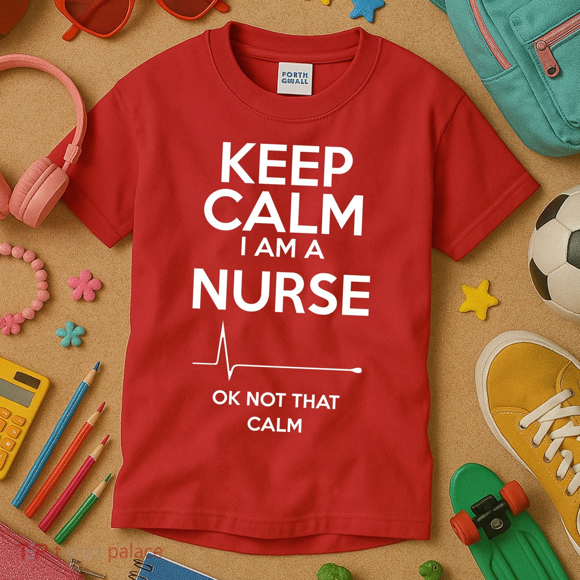 Keep Calm I Am A Nurse Pk Not That Calm Kids T-Shirt