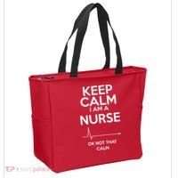 Keep Calm I Am A Nurse Pk Not That Calm Tote Bag thumb 2