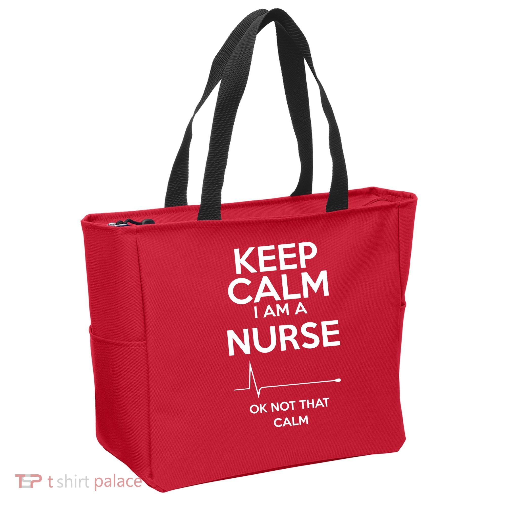 Keep Calm I Am A Nurse Pk Not That Calm Tote Bag