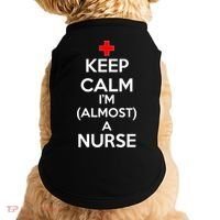 Keep Calm I'm Almost A Nurse Doggie Tank thumb 0