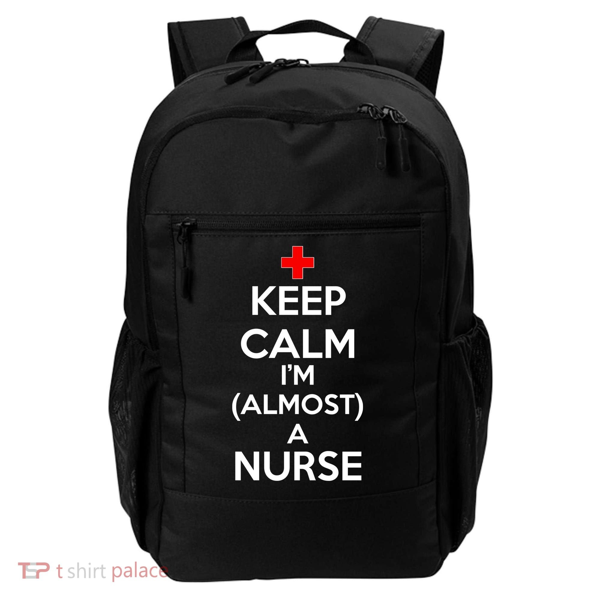 Keep Calm I'm Almost A Nurse Backpack