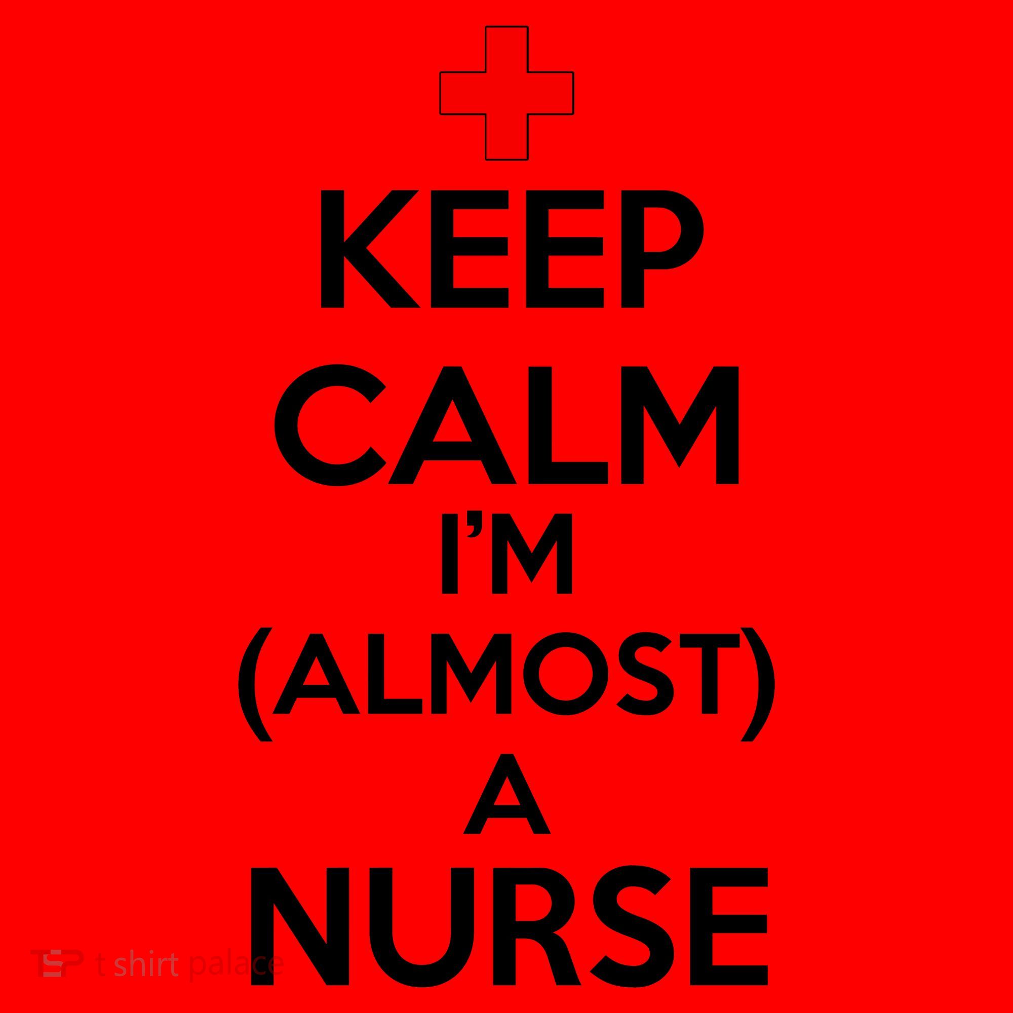 Keep Calm I'm Almost A Nurse Santa Hat