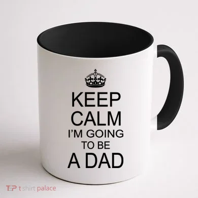 Keep Calm I'm Going to be a Dad Father Coffee Mug back