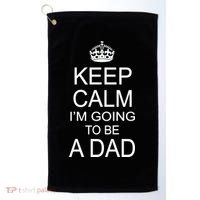 Keep Calm I'm Going to be a Dad Father Golf Towel thumb 0