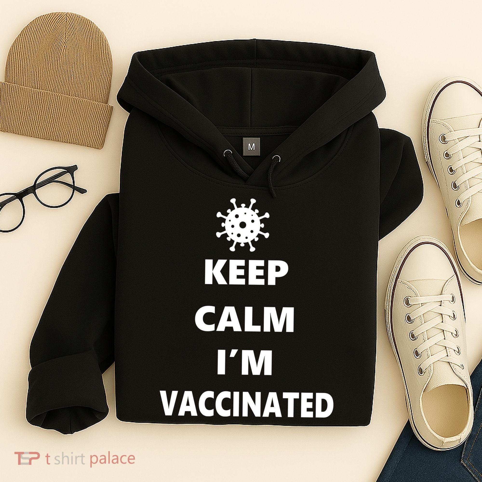 Keep Calm I'm Vaccinated Hoodie