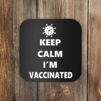 Keep Calm I'm Vaccinated Coaster thumb 0