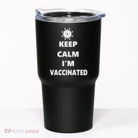Keep Calm I'm Vaccinated Tumbler thumb 0