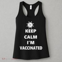 Keep Calm I'm Vaccinated Women's Tank Top thumb 3