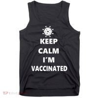 Keep Calm I'm Vaccinated Tank Top thumb 0