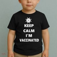 Keep Calm I'm Vaccinated Toddler T-Shirt thumb 2