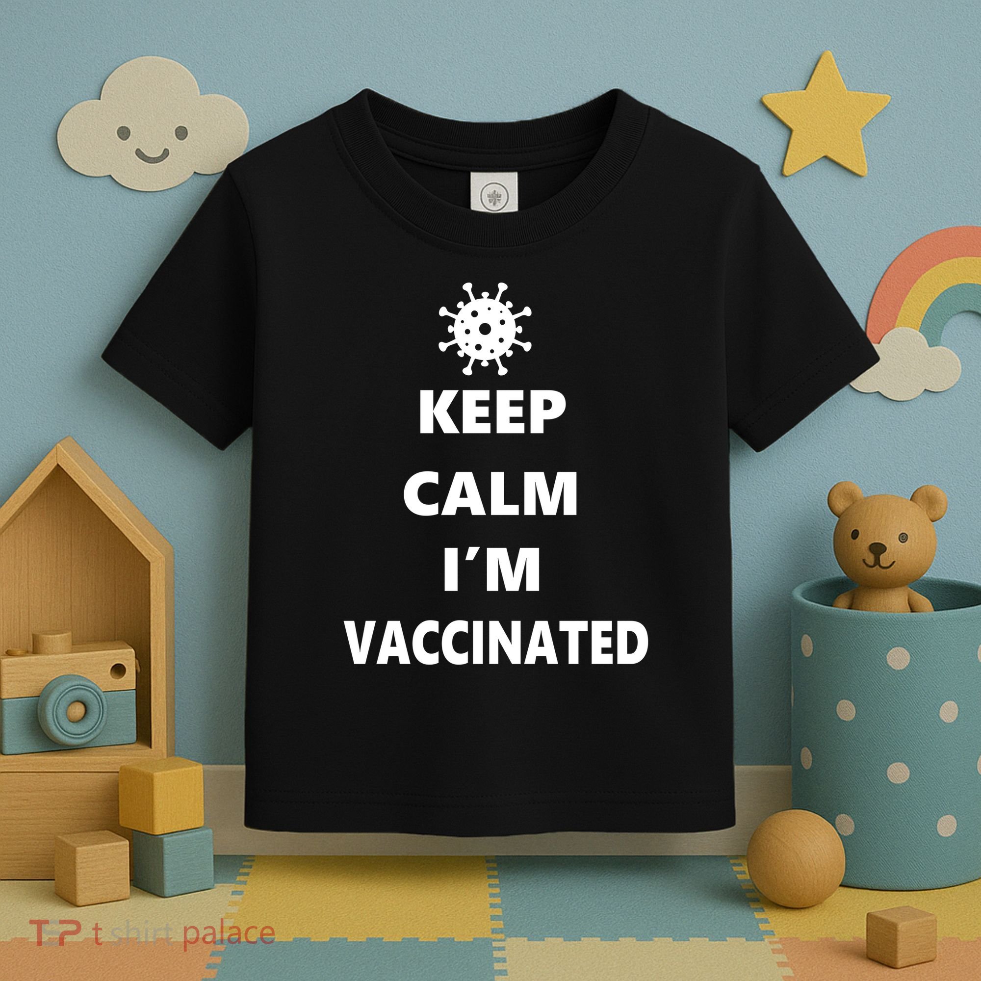 Keep Calm I'm Vaccinated Toddler T-Shirt