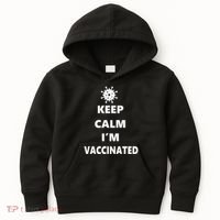 Keep Calm I'm Vaccinated Kids Hoodie thumb 0
