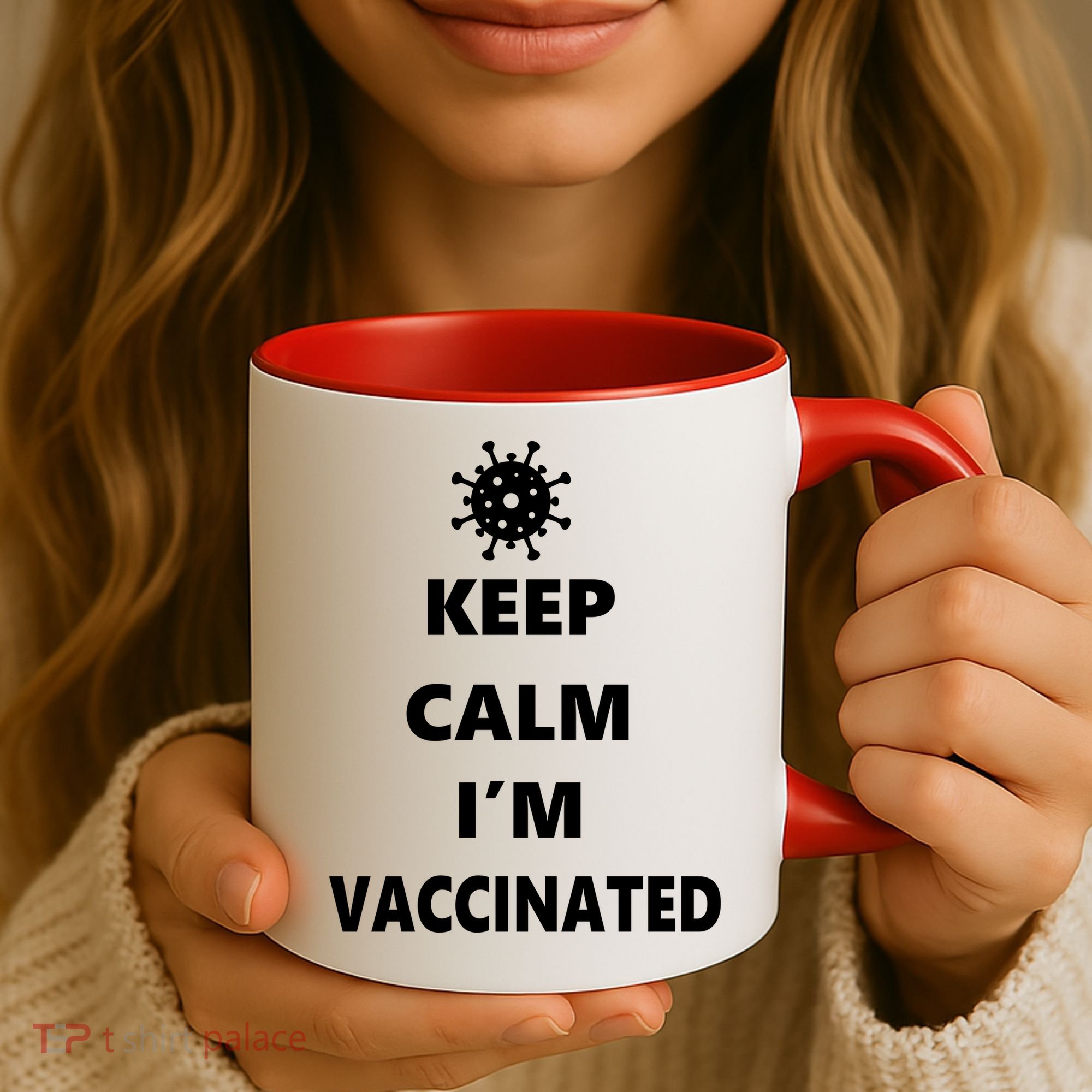 Keep Calm I'm Vaccinated Coffee Mug