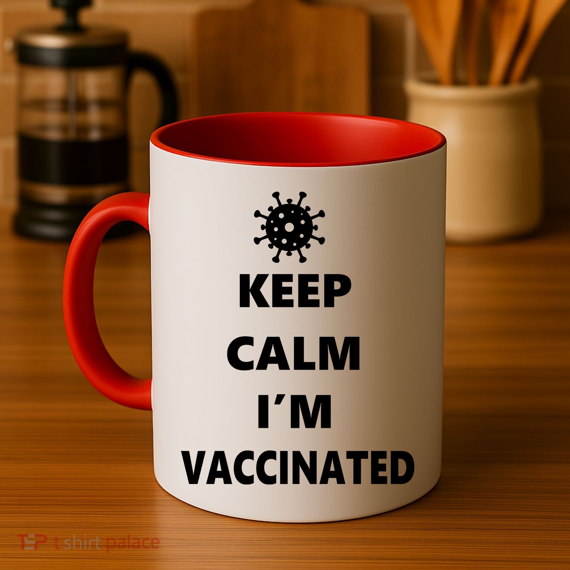 Keep Calm I'm Vaccinated Coffee Mug