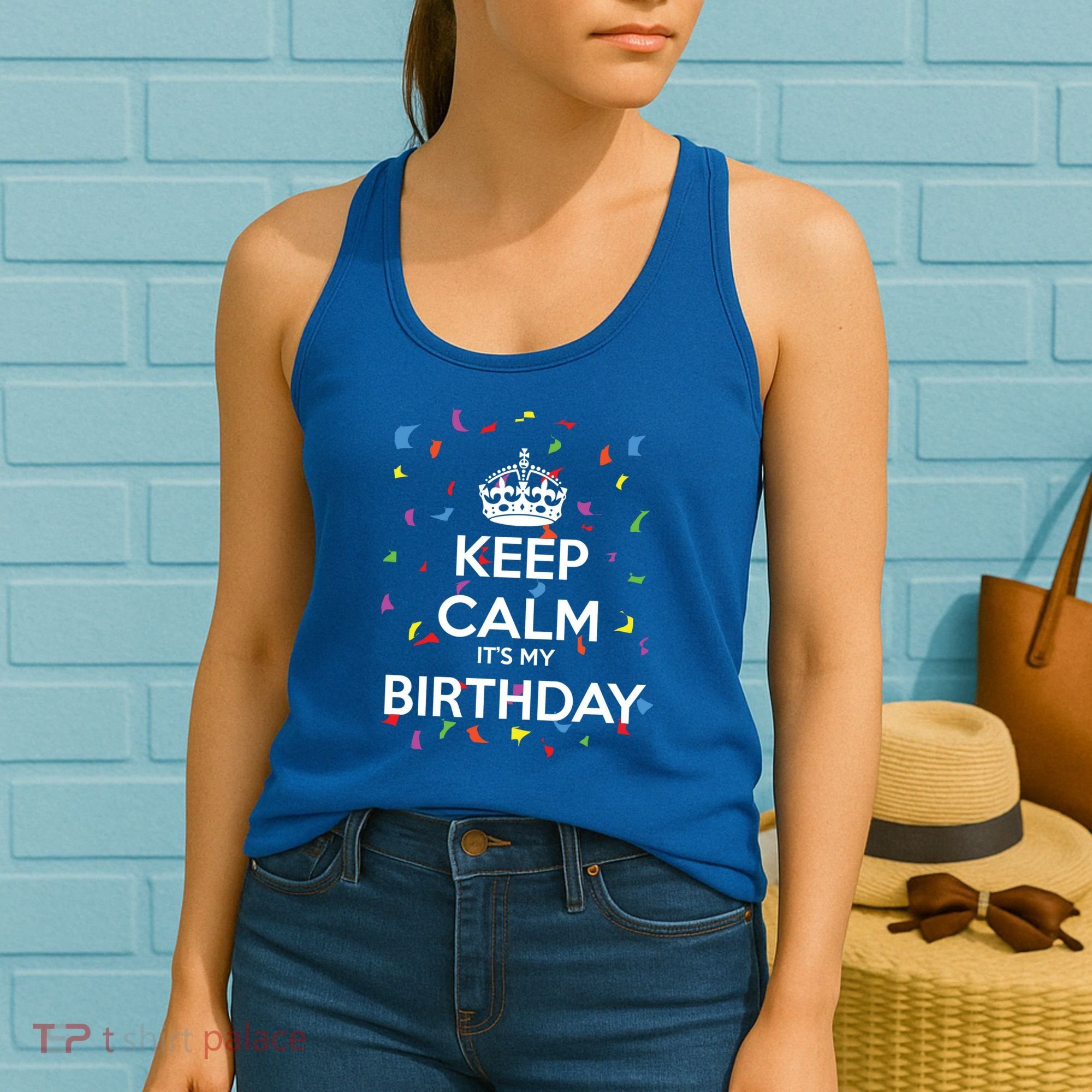 Keep Calm It s My Birthday Women's Tank Top