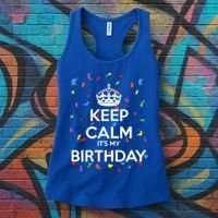 Keep Calm It s My Birthday Women's Tank Top thumb 3