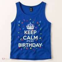Keep Calm It s My Birthday Tank Top thumb 2