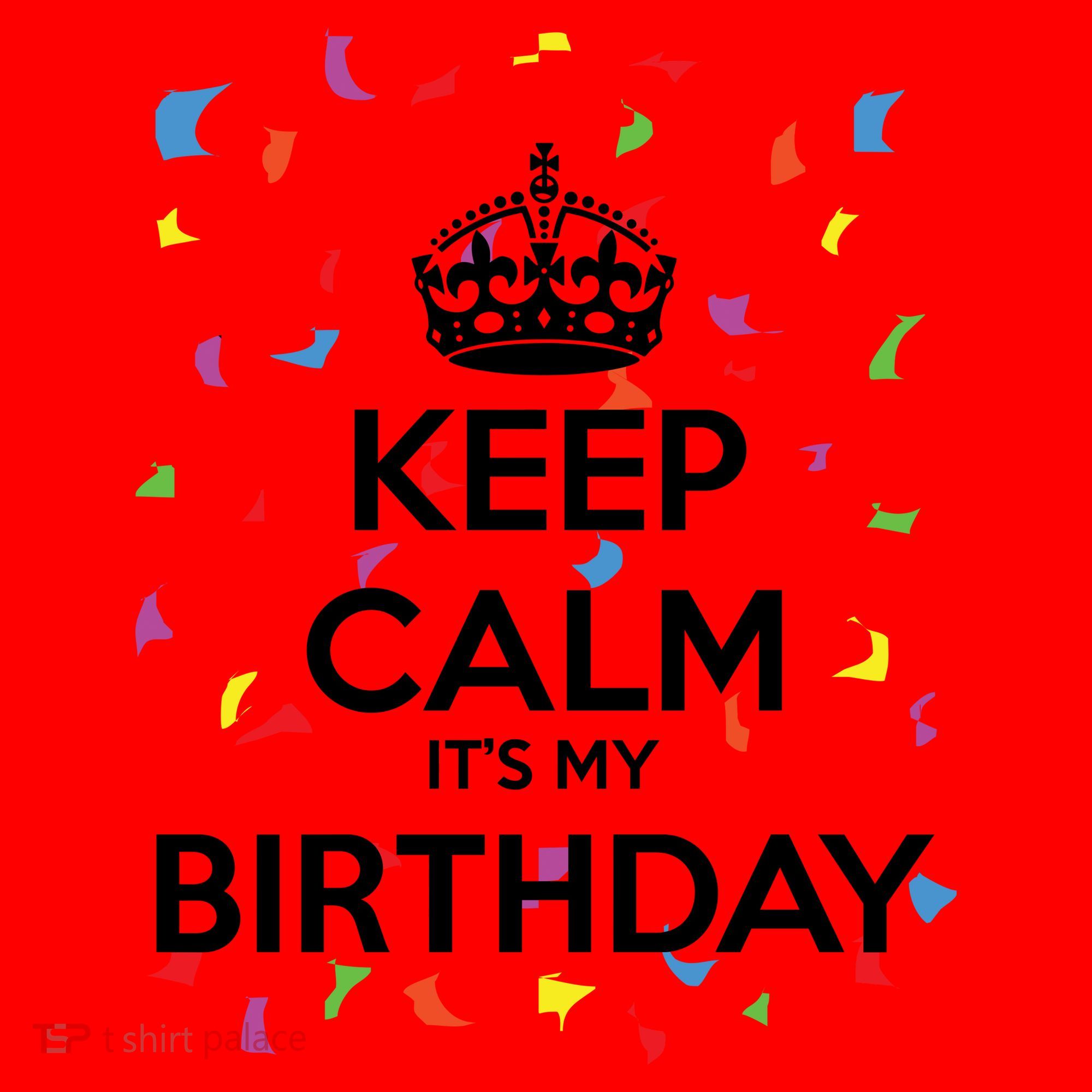 Keep Calm It s My Birthday Santa Hat