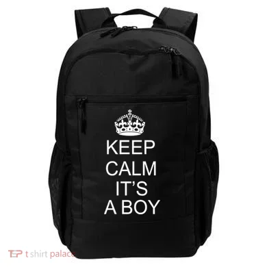 Keep Calm It's A Boy Backpack
