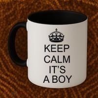 Keep Calm It's A Boy Coffee Mug thumb 2