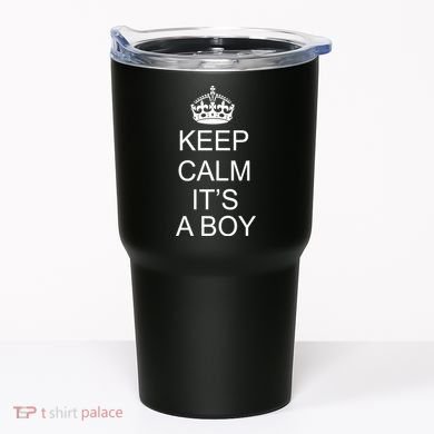 Keep Calm It's A Boy Tumbler